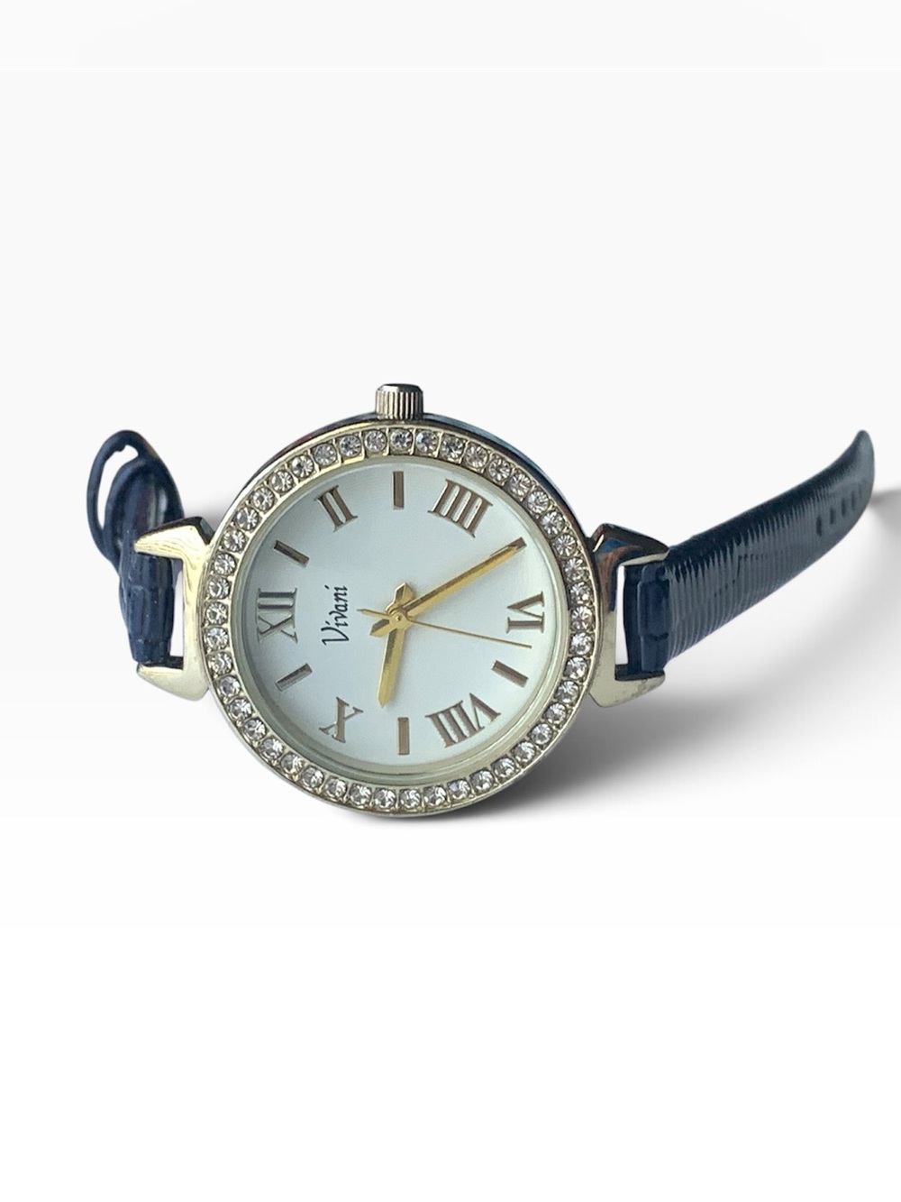 Accutime Vivani Quartz Crystals Women's Wristwatch New Battery